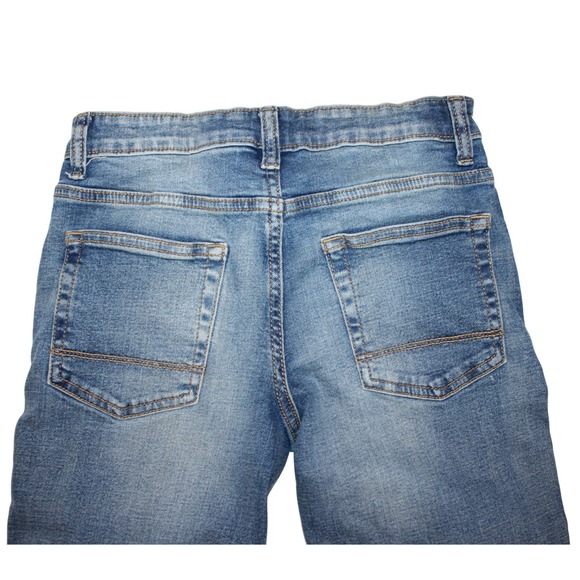 Cat Jack Kids Straight Leg Jeans Medium Wash Stretch Size 10 Adjustable Waist - Picture 3 of 8